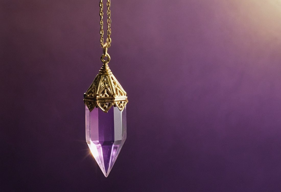 A crystal pendulum