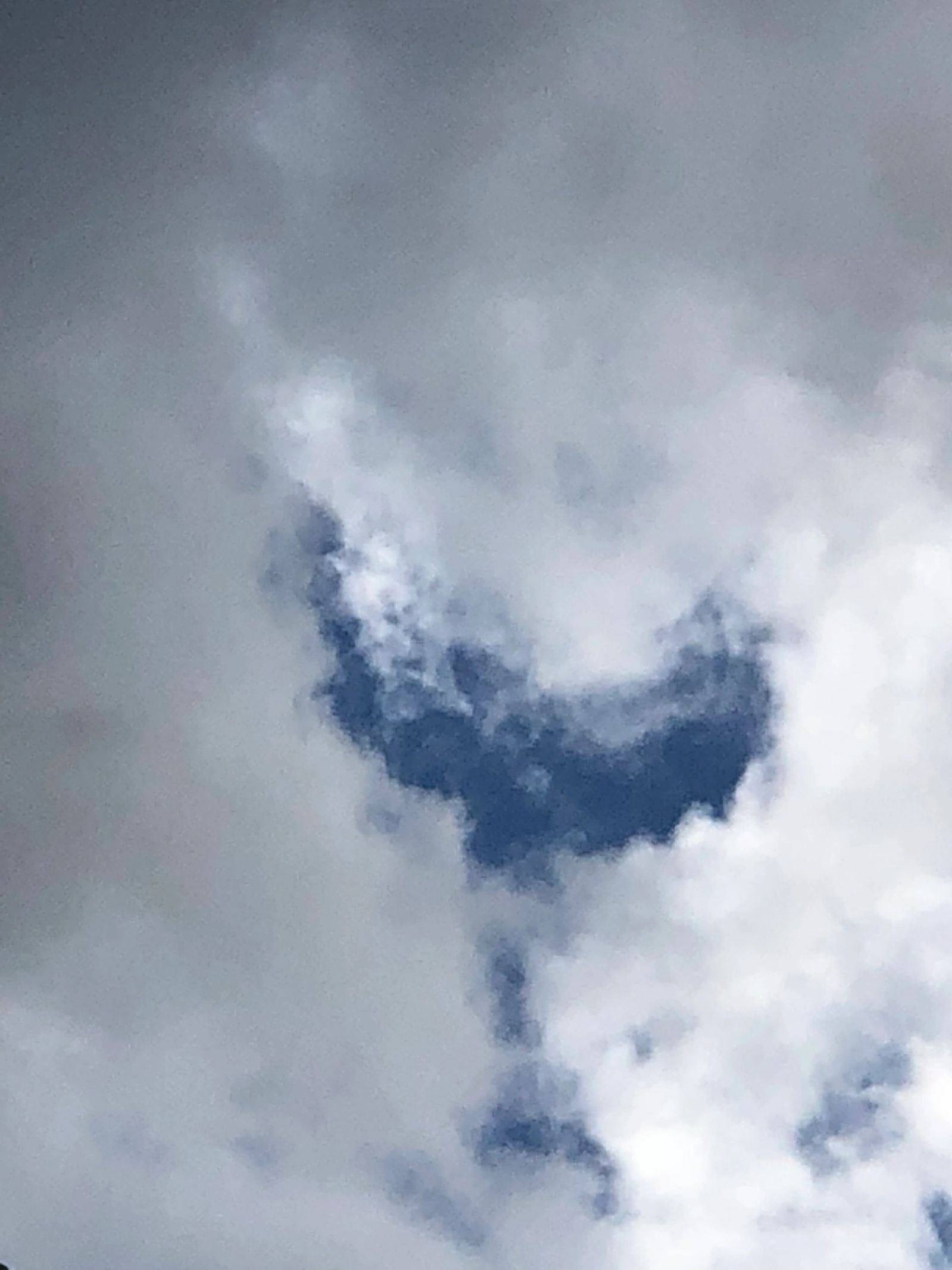 An angelic cloud formation